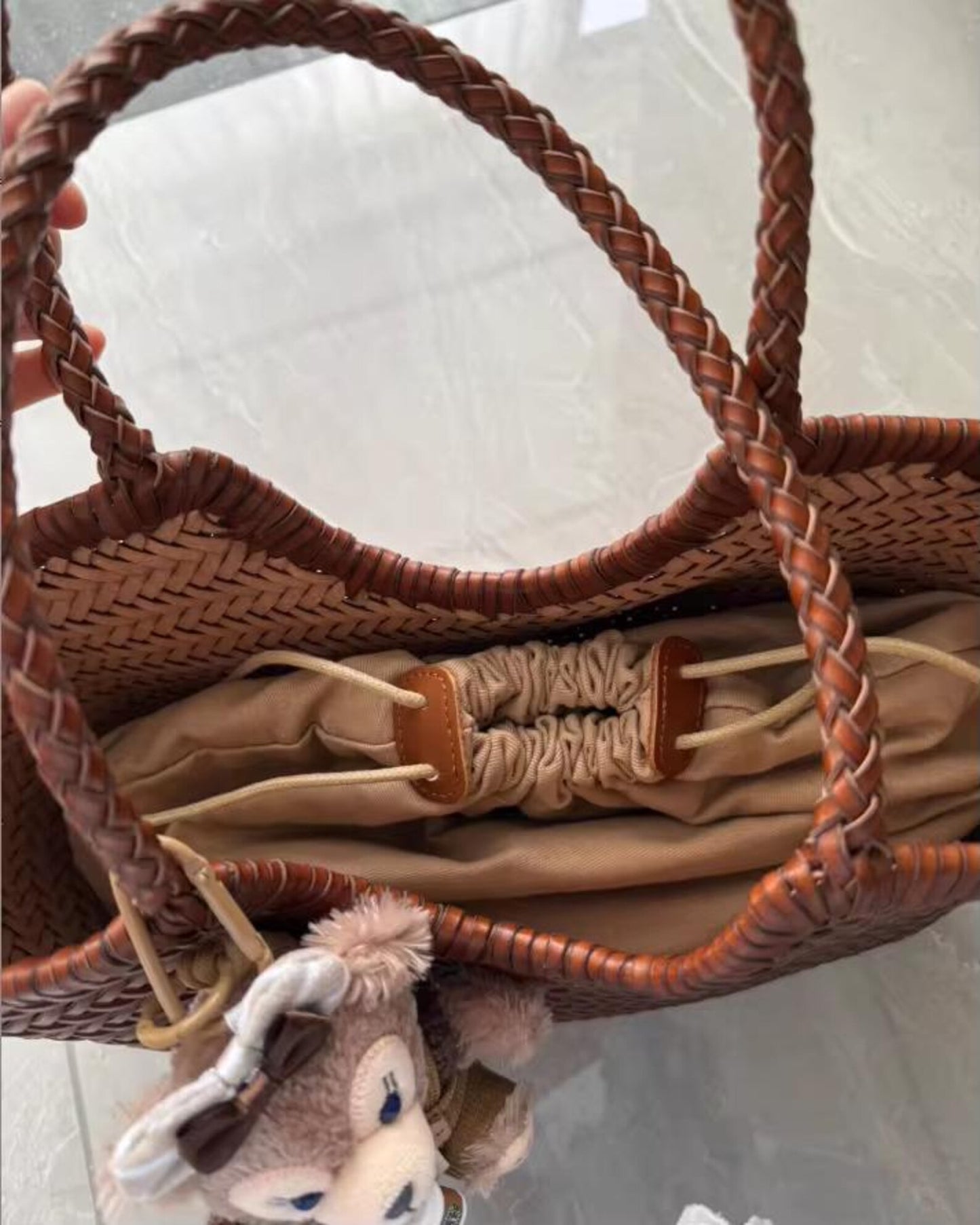 Handwoven Genuine Leather Tote